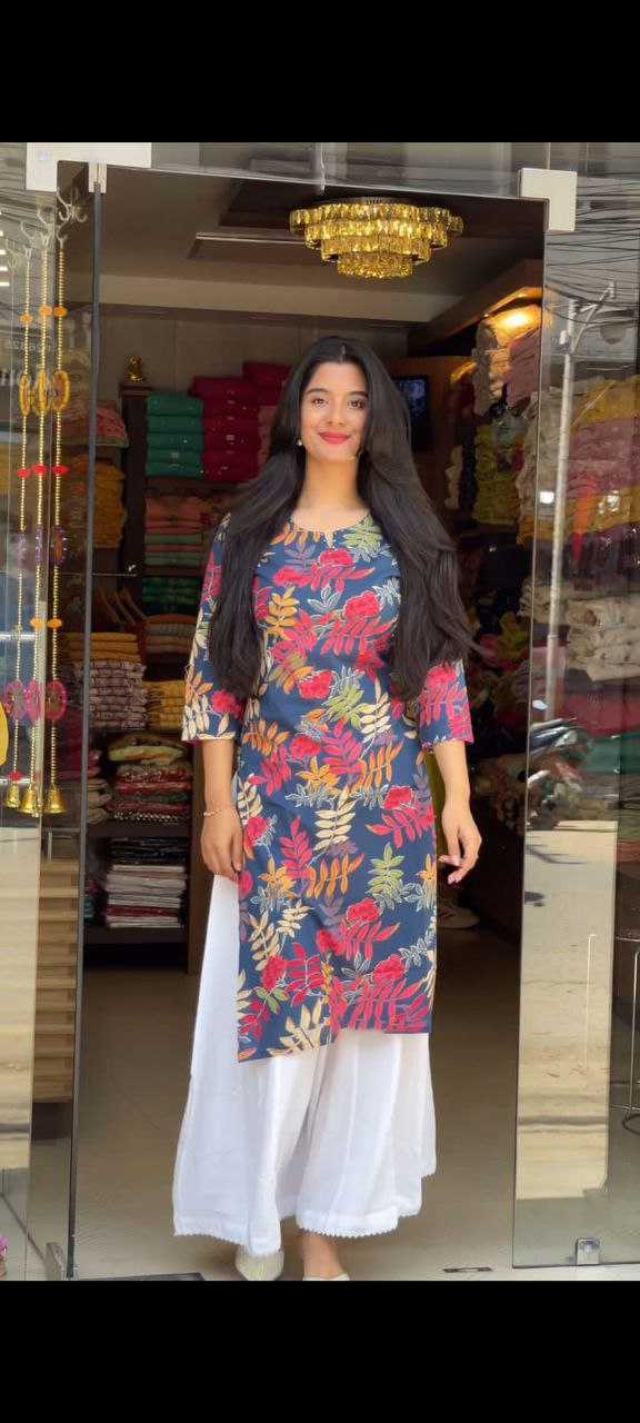 YNF REYON JNC 234 KURTIS WHOLESALE PRINTED RAYON KURTIS WITH BOTTOM MANUFACTURER              